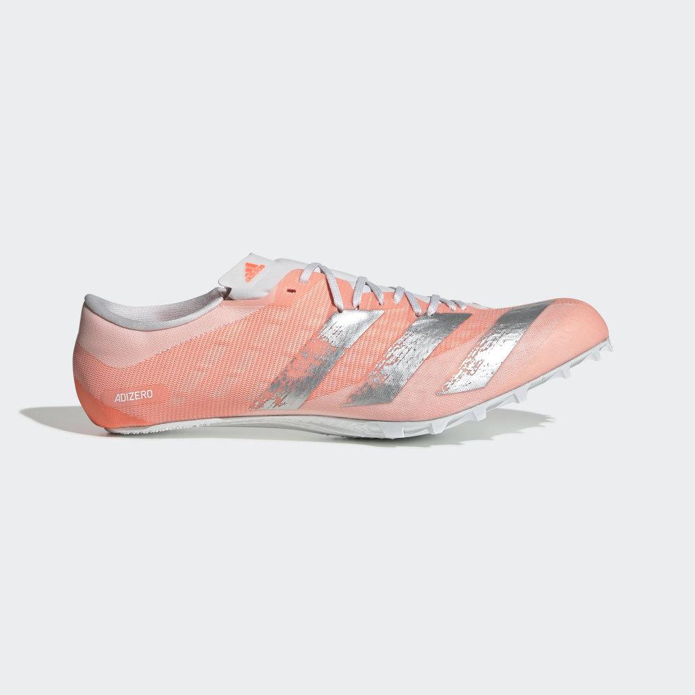 Adidasi Alergare Adidas Adizero Prime Sprint Barbati Romania - Corai/Argintii Metal/Albi EE4586